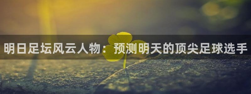 明日足坛风云人物：预测明天的顶尖足球